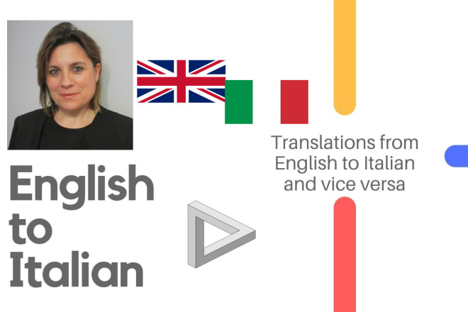 I will professionally translate english to italian and vice versa