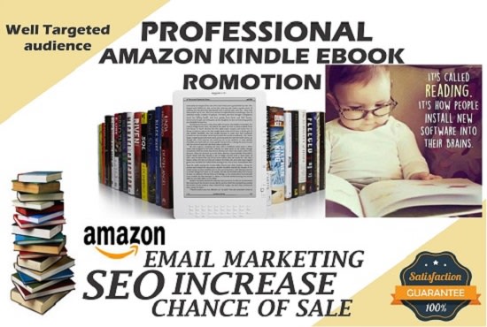 I will promote your amazon kindle ebook to 60 000 audience via top social media