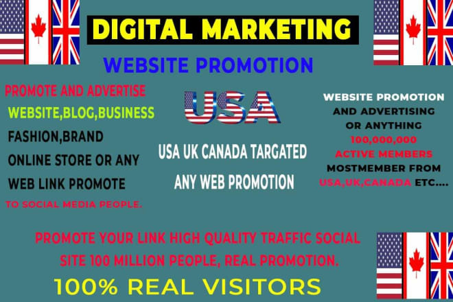 I will promote your website, business, or any weblink promotion to 100 million people
