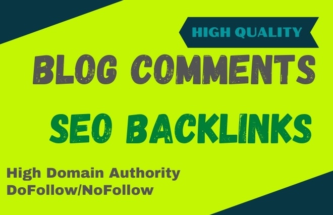 I will provide manually HQ SEO blog comments and profile backlinks with high da pa