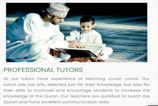 I will provide online quran classes for kids and adults
