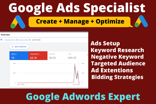 I will provide perfect google adwords ads PPC campaign