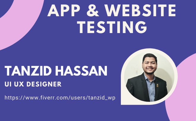 I will provide user testing or review website,app by user tester