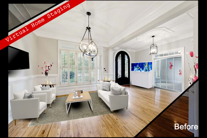 I will provide virtual staging service professionally