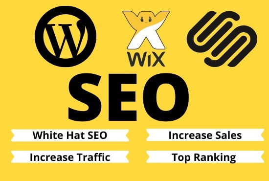 I will provides SEO services for wordpress, wix, squarespace websites