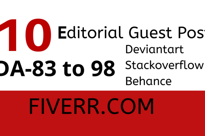 I will publish 10 editorial guest post with dofollow backlinks