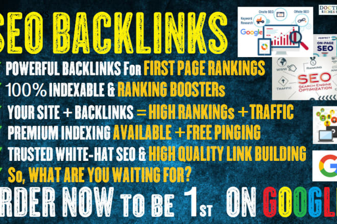 I will rank you first page in google with SEO backlinks