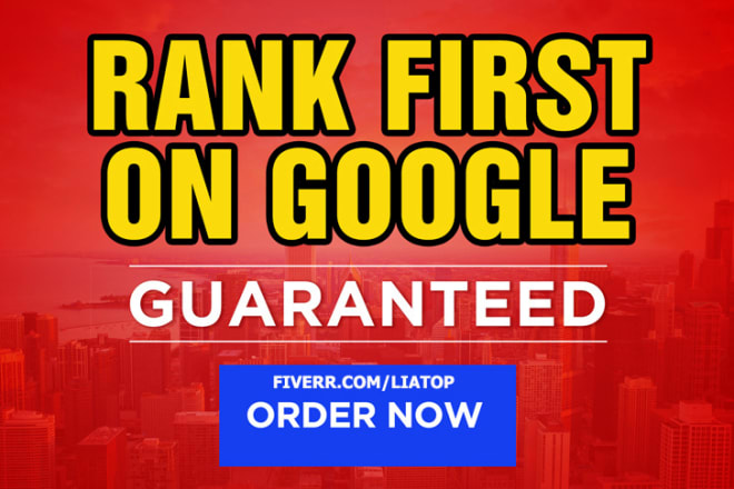 I will rank your website first page of google
