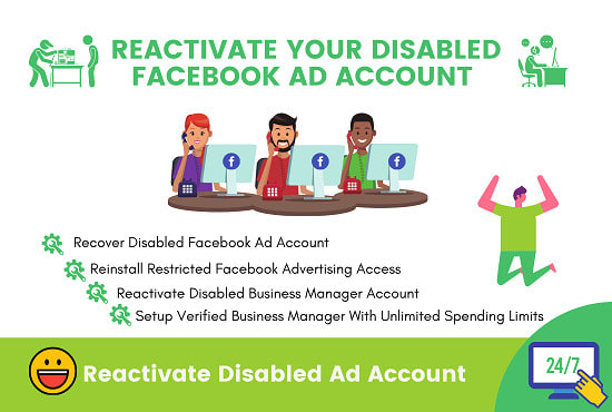I will reactivate a disabled facebook ad account