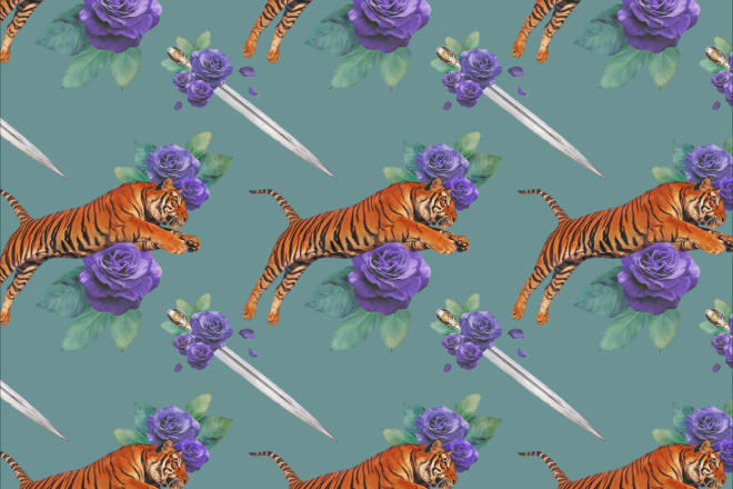I will realistic paint style illustrations for patterns