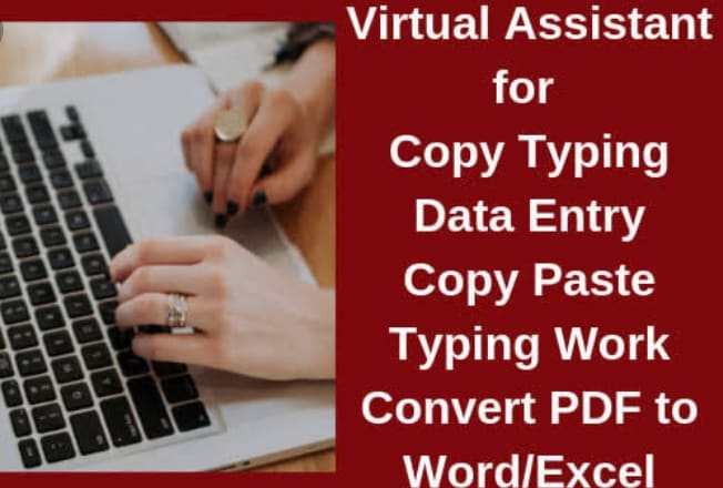 I will really good in copy paste and data entry
