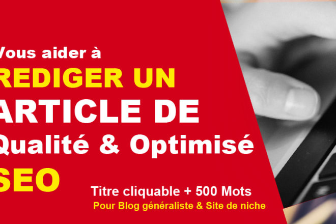 I will rédiger des articles SEO parfaitement optimisés pour google