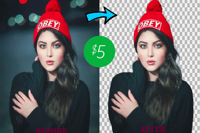 I will remove background from an image with photoshop within 2hrs