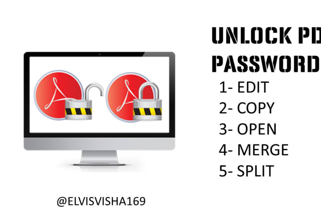I will remove PDF password protection,open,copy,edit