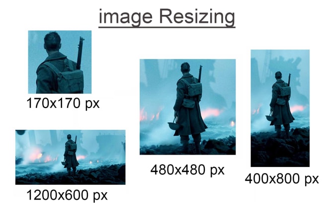 I will resize and crop images for amazon shopify or your website
