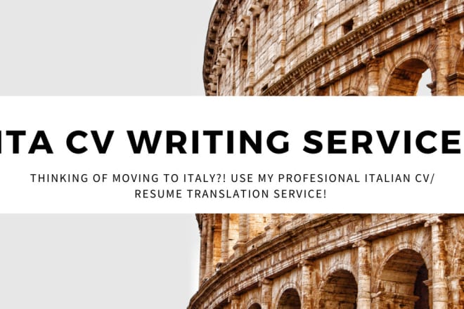 I will review your cv,resume,email,documents in italian
