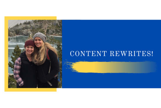 I will rewrite existing content to improve SEO