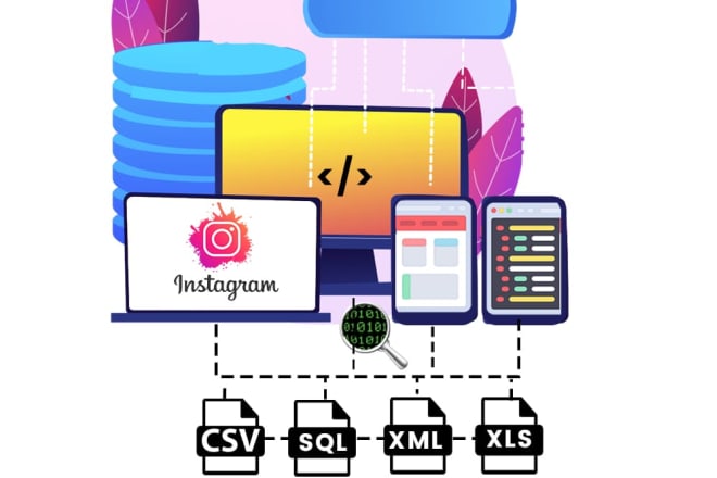 I will scrape, extract or mining all sorts of data from instagram accounts