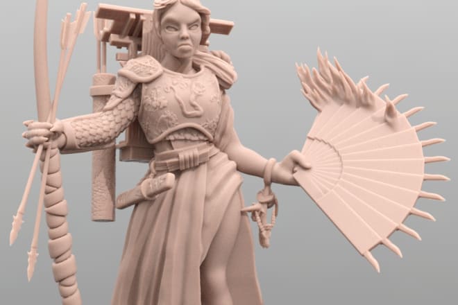 I will sculpt tabletop miniature figures for 3d printing