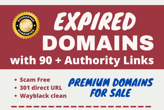 I will search high authority expired premium domain