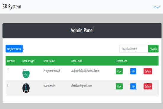 I will send you student registration system in php source code
