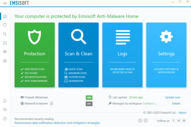 I will setup and manage emsisoft anti malware for your home or business