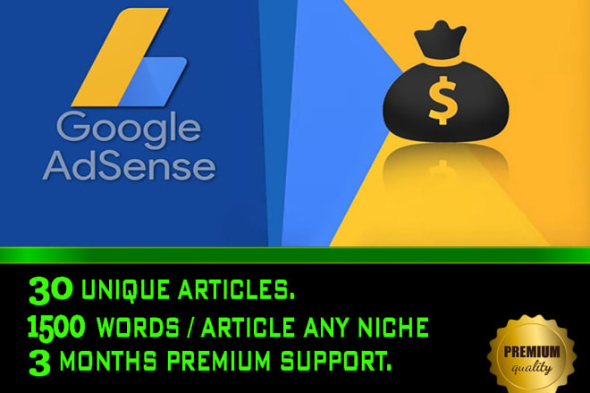 I will setup google adsense approved website pro secret method