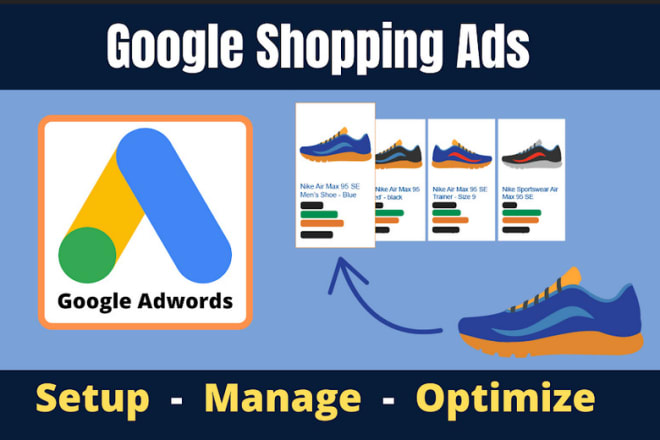 I will setup google adwords shopping ads in 2 hours