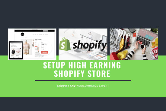 I will setup perfect high earning shopify store