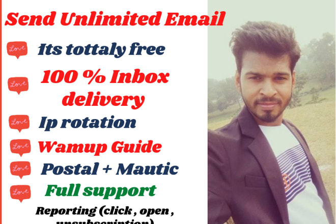 I will setup SMTP server and email marketing postal and mautic