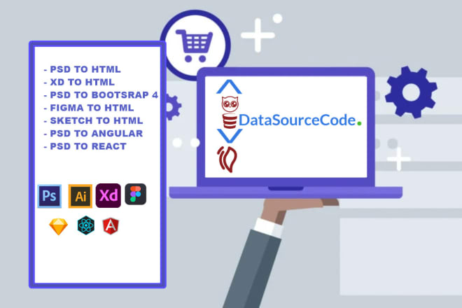 I will sketch to html, xd to html, psd to html,psd to bootstrap,figma to html