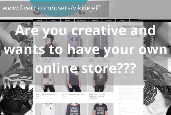 I will stylishly design big cartel shopify big commerce woo commerce website