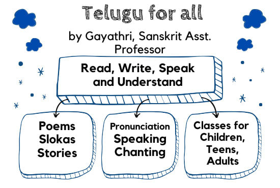 I will teach telugu for all ages