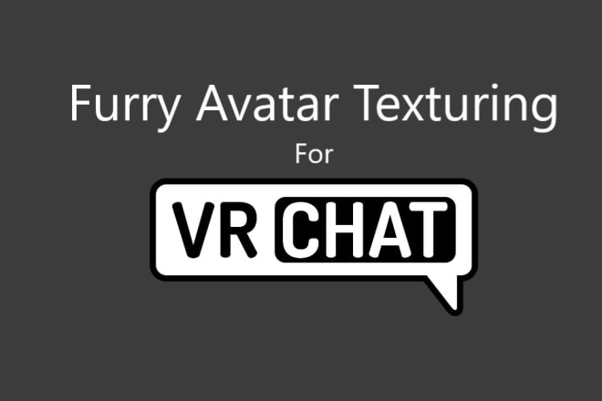 I will texturing vrchat furry avatars