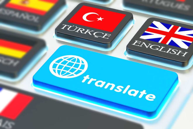 I will translate anything you want into turkish