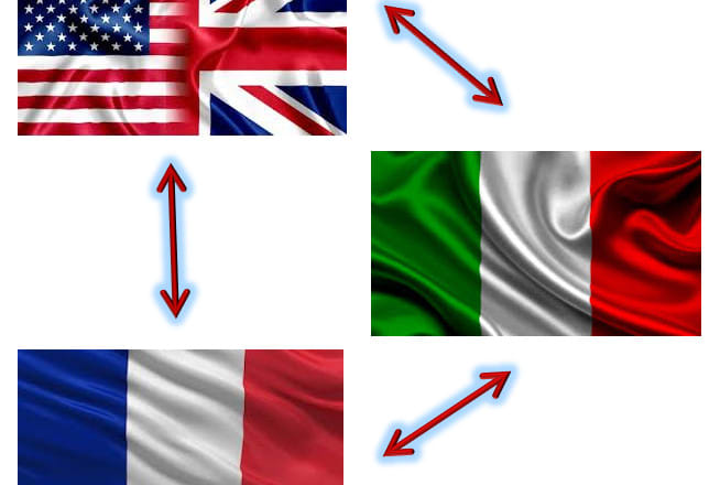 I will translate books, websites and cvs in english, italian and french