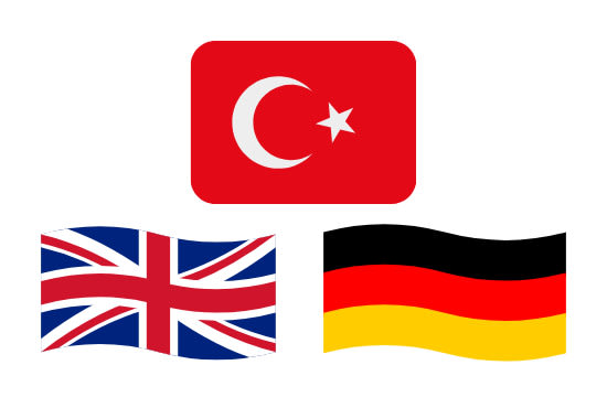 I will translate english and german to turkish