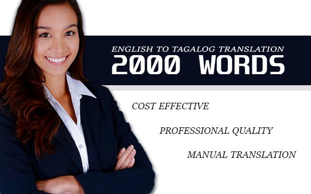 I will translate english to filipino, tagalog 2000 words