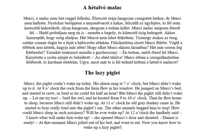I will translate hungarian to english