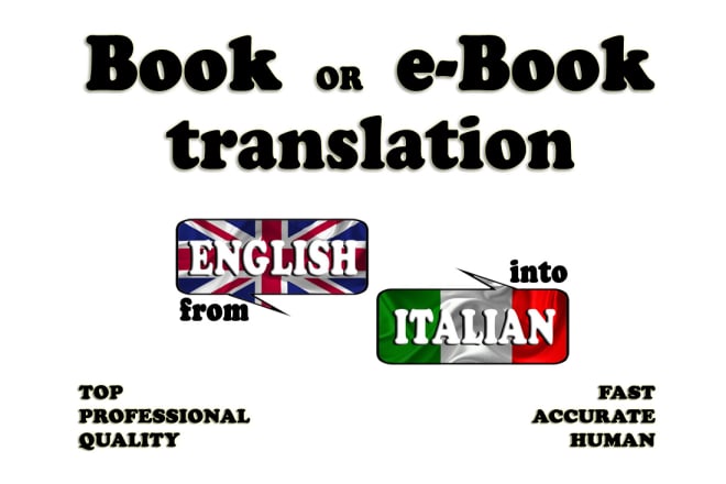 I will translate into italian your english book or ebook