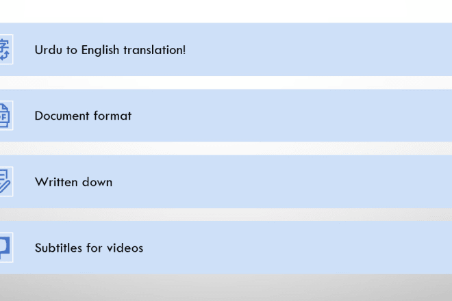 I will translate urdu audio into english