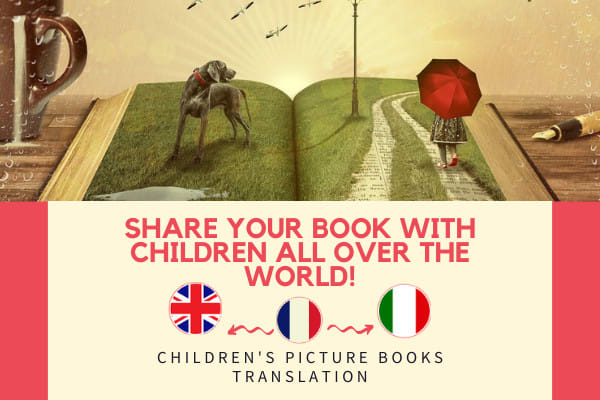 I will translate your english or italian picture books into french