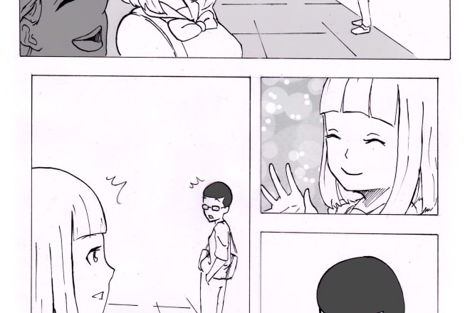 I will turn your story or imagination to comic or manga page