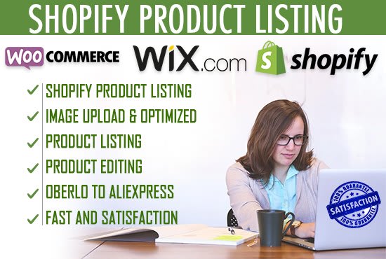 I will upload products to your shopify, wix, woocommerce, bigcommerce, etsy store