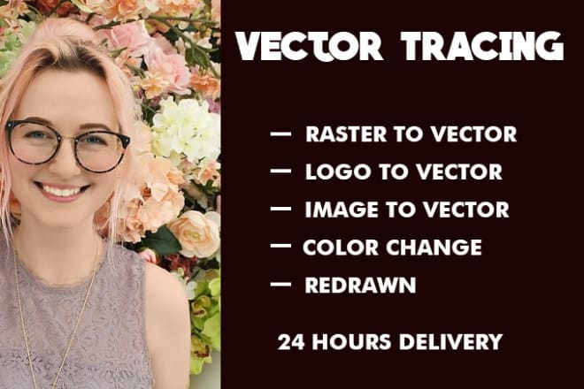 I will vector trace, convert logo to vector, raster to vector png