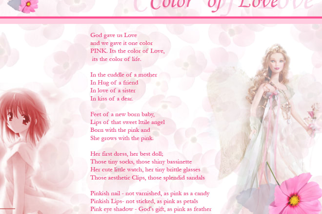 I will write a poem about you or your special someone