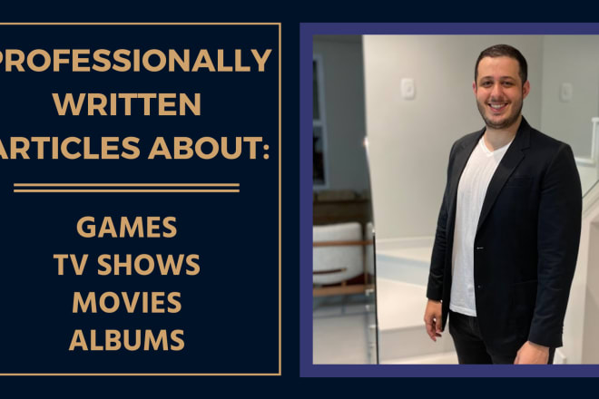 I will write an article about a trending game, show, or movie