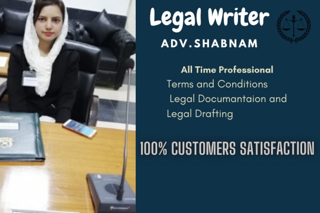I will write any kind of contract, agreement, or legal document