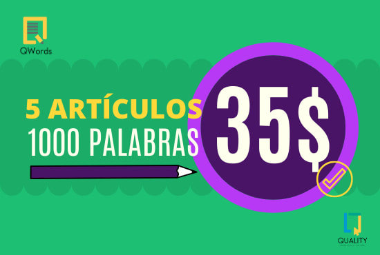 I will write articles in spanish 1000 words seo optimized