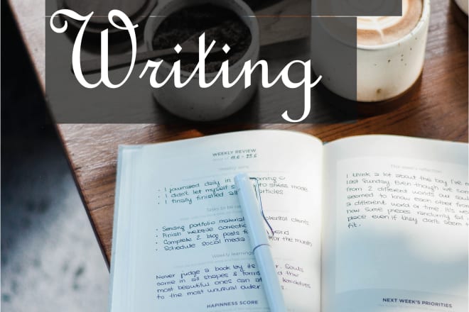 I will write creative and articles and blogs